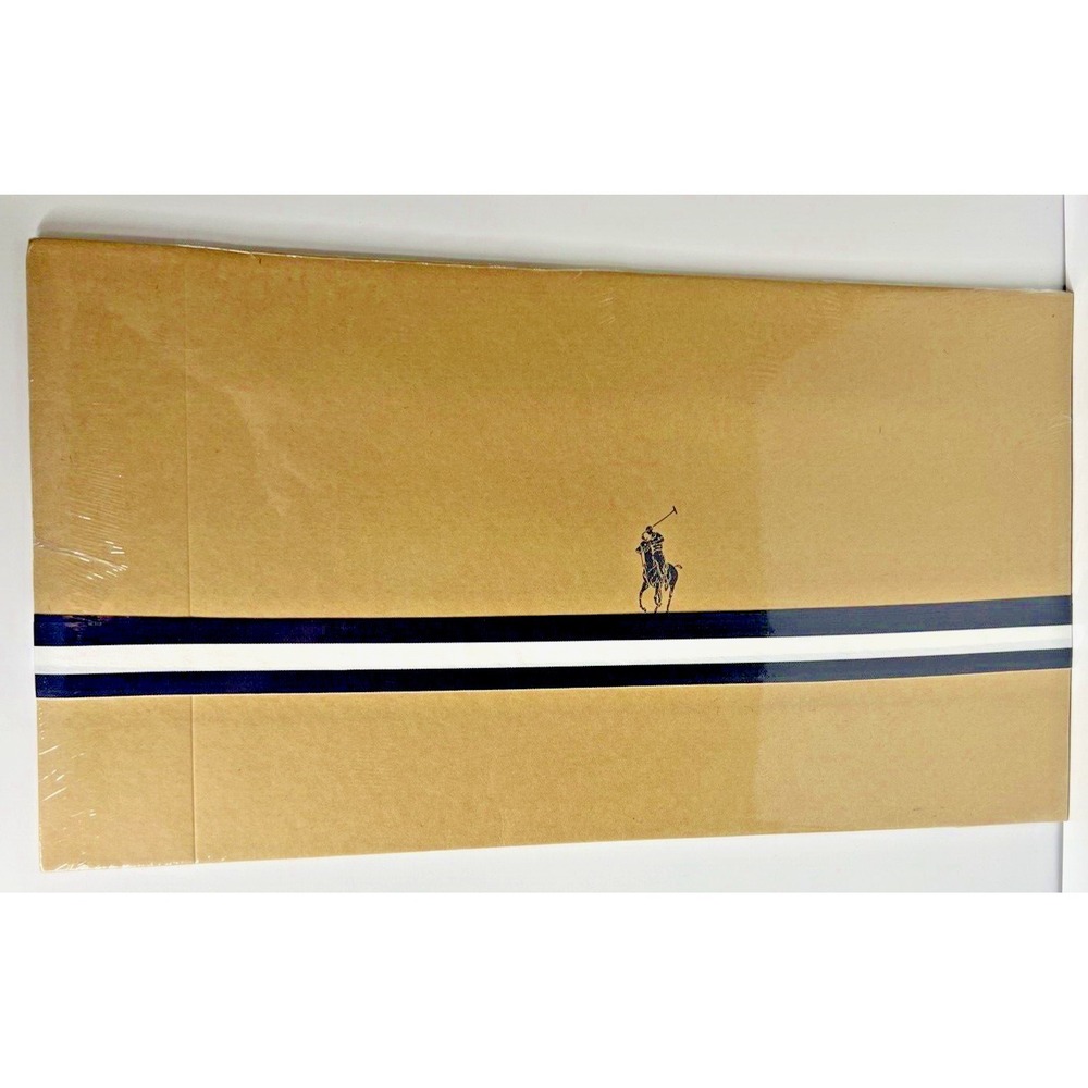 22" X 12" Polo Ralph Lauren Lg Brown Gift Box W/ Ribbon Brand New Sealed Empty